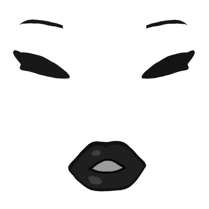 tokidoki face black lips version