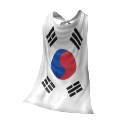 South Korea Flag Cape