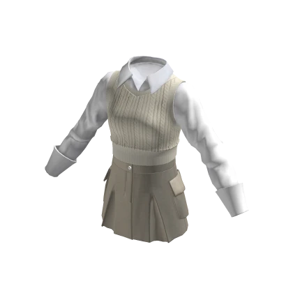 Knit Vest with Skirt