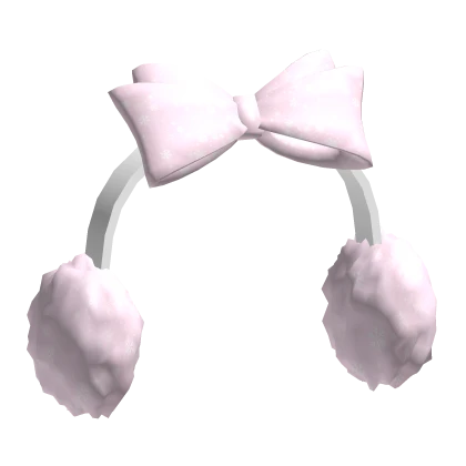 ❄ Christmas Earmuff Headphones in LIGHT PINK