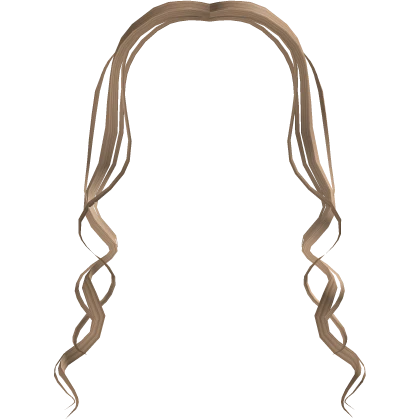 Blonde Curled Front Strands