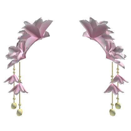 Pink Pearl Blossom Dangles