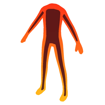 Orange Gradient Character Outline Aura