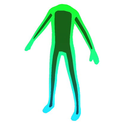 Green Gradient Character Outline Aura