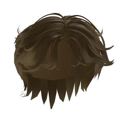 Fluffy Messy Hair (Brown)