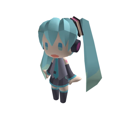 Cute Chibi Miku on Shoulder