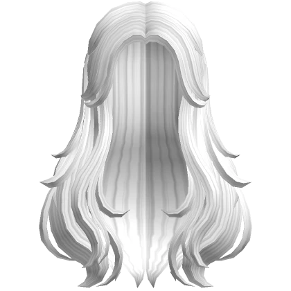 White Aesthetic Hair With Curtain Bangs