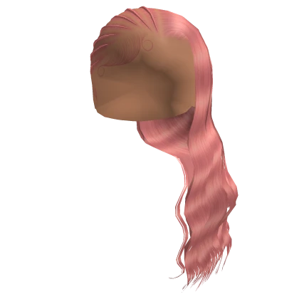 Wavy Side Part Braids [Pink]