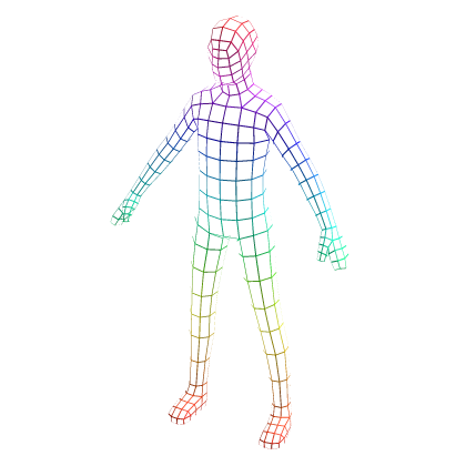 🌐 Wireframe suit - Gradient