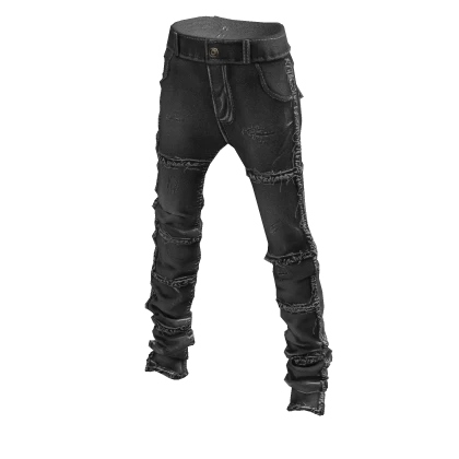 ardor* - stacked jeans (charcoal)