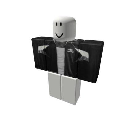 Opened Black Balenciaga Sports Jacket