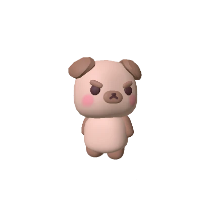 Cute Angry Pug Plushie