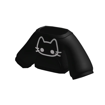 ♡ : FREE cute black kitty hoodie