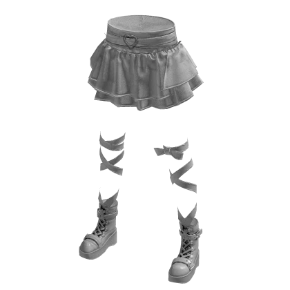 Y2k Skirt OutFit (White)