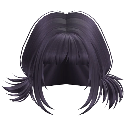 Mystic Dark Purple Short Pigtails