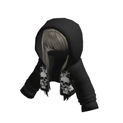 Goth Hoodie with hair