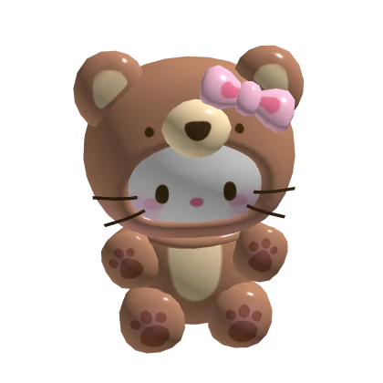 Kitty Bear Plushie Holdable