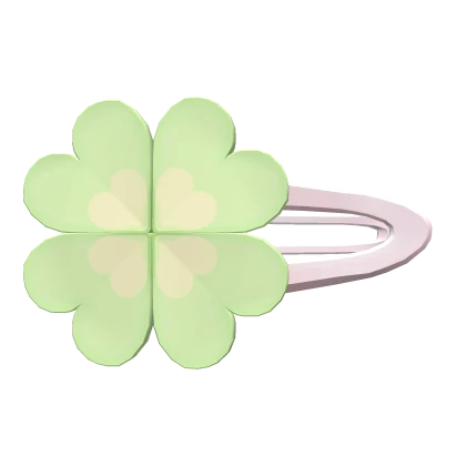 ♡ : kawaii clover hair clip