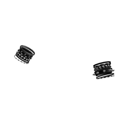 2000s punk emo stud bracelet stack