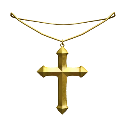 Gold Christian Cross Necklace 1.0