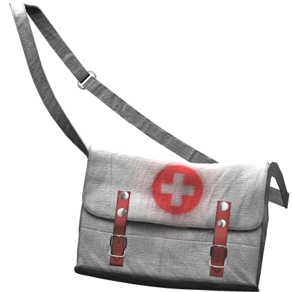 Vintage Medical Surgical Nurse Bag White