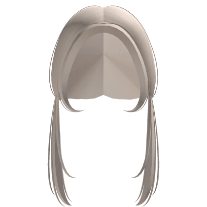 Kawaii Low Straight Pigtails in Light Blonde