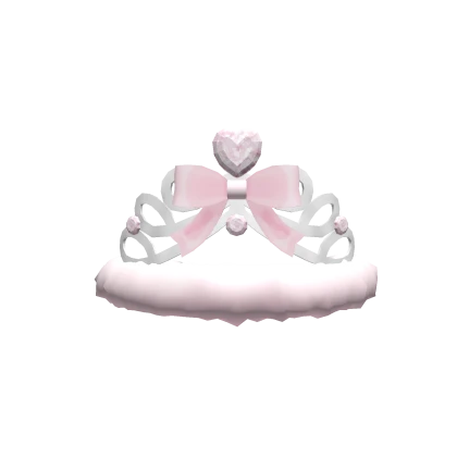 ♡ : tiny pretty pink fuzzy princess tiara