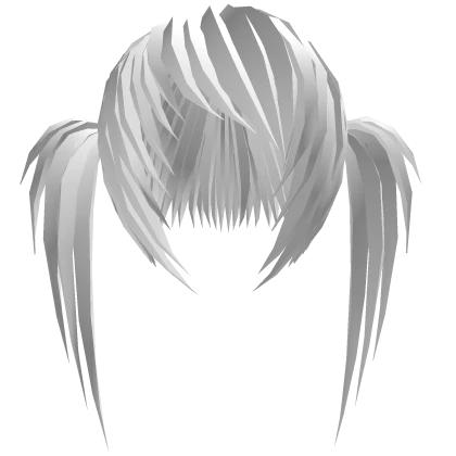 white scene pigtails