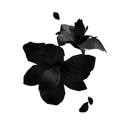 black lily flower eyepatch ❀