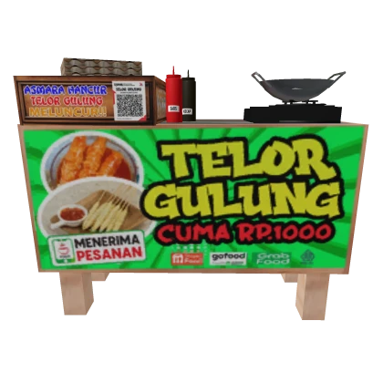 Stand Telor Gulung