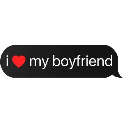 i heart my bf boyfriend text