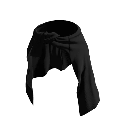 Tied Jacket Solid Black
