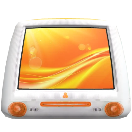 Frutiger Aero Computer Head [Orange]
