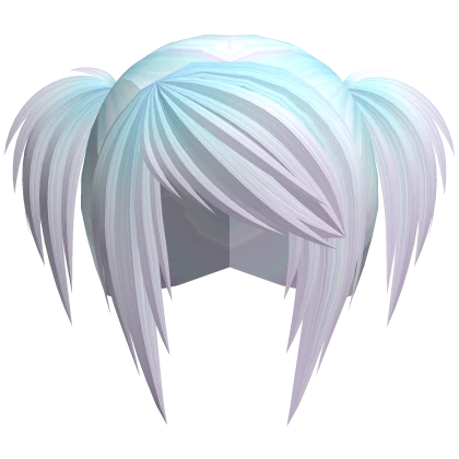 pastel choppy messy scene emo high pigtails