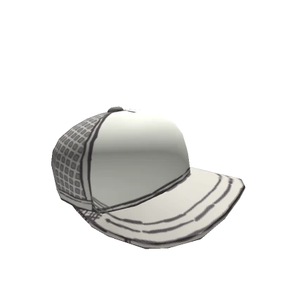 White Cartoon Trucker Cap