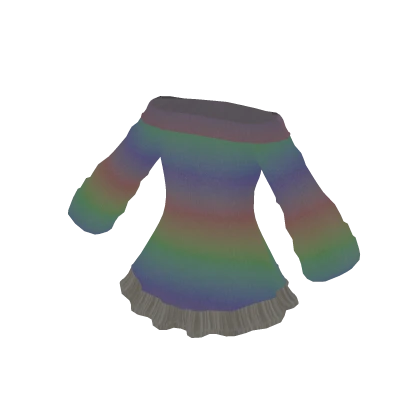 Pastel Rainbow Fluffy Dress