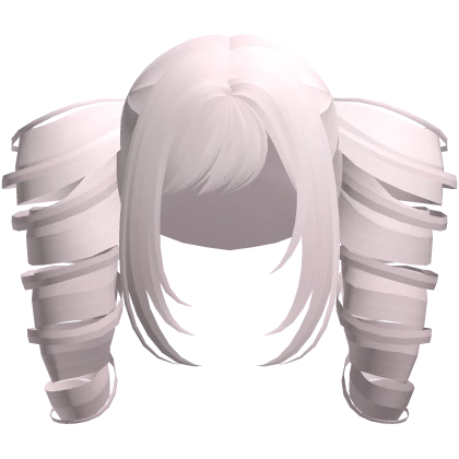 gothic swirly drill curls dollette pigtails pink