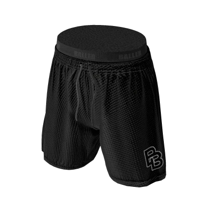 BLACK BALLER DRIP SHORT