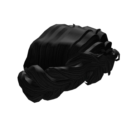 Black Imperial Rolled Up-do Byzantine Hair