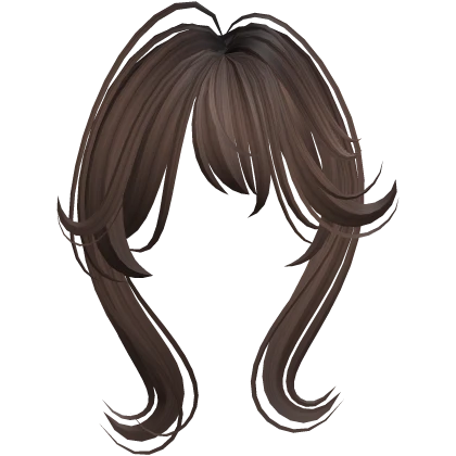 Messy Long Punk Anime Bangs (Brown)