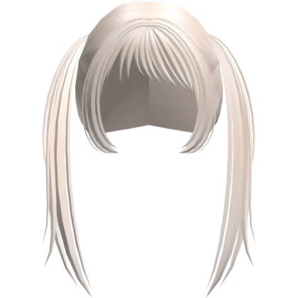 long wispy emo scene popstar pigtails in blonde