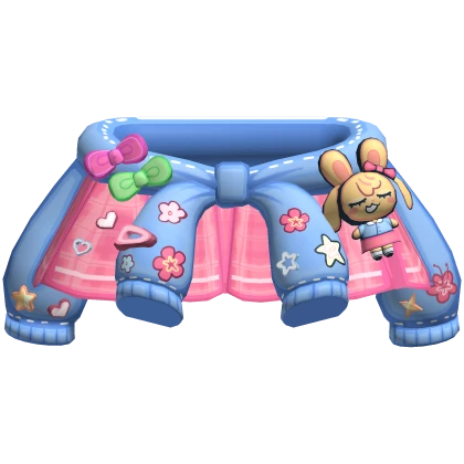 pink gyaru pastel decora kei skirt with sweater🎀✨