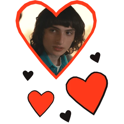 Mike Stranger Things thinking hearts