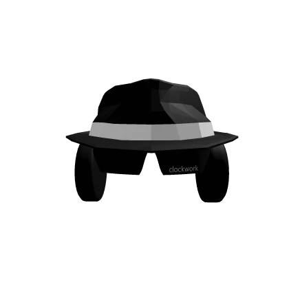 Fedora + Shades + Headphones Black