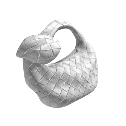 White Chic Woven Handbag