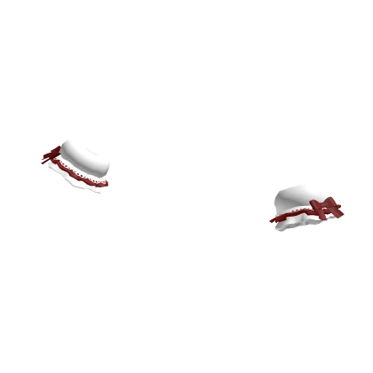୨୧: kawaii winter christmas cuffs red