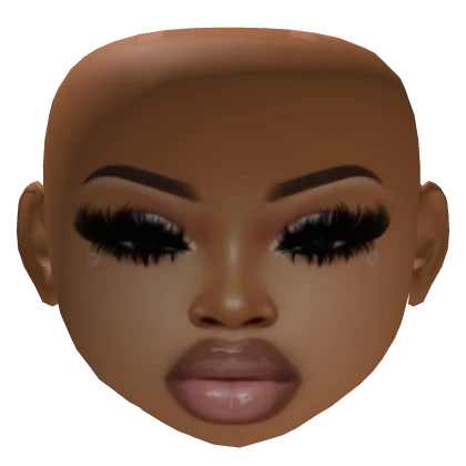 Fancy Baddie mesh head makeup dramatic lashes