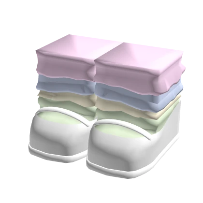 ♡ ꒰ Cute soft doll shoes w socks pastel rainbow