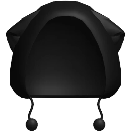 ♡ : cute winter hood with fluffy cat ears in black