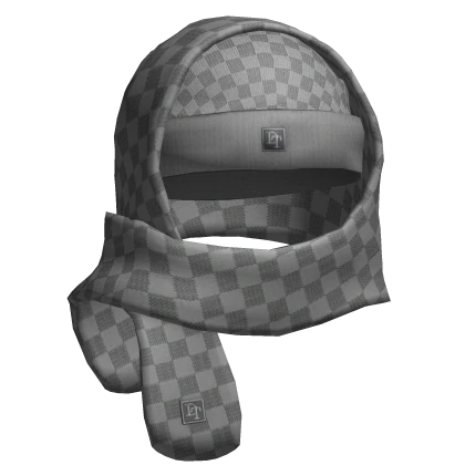 Grey LV Scarf & Beanie